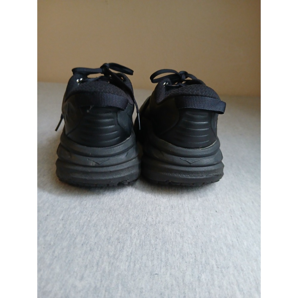 Hoka Sneakers Womens 9 Bondi SR Leather Black Lace Up Casual Comfort Everyday - Picture 7 of 14